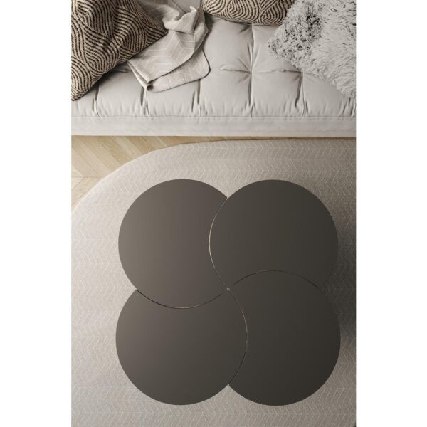 Yonca Form 4'lü Sehpa Takımı | Modern & Doğal Tasarım | Yan ve Orta Sehpa