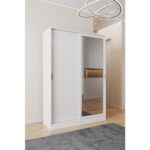 AE-3071 Patentli Ideal Aynalı Vestiyer Portmanto Ayakkabılık Raflı Askılıklı, Beyaz