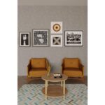 Çift Katlı Yuvarlak Orta Sehpa 60X60 | Modern Ahşap & Beyaz Seçenek