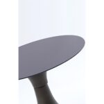 Cam Yüzeyli Metal Gövdeli Siyah Yuvarlak Modern Orta Sehpa – Lüks Tasarım - Görsel 2