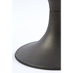 Cam Yüzeyli Metal Gövdeli Siyah Yuvarlak Modern Orta Sehpa – Lüks Tasarım - Görsel 3