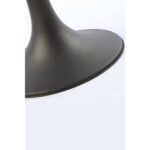 Cam Yüzeyli Metal Gövdeli Siyah Yuvarlak Modern Orta Sehpa – Lüks Tasarım - Görsel 4