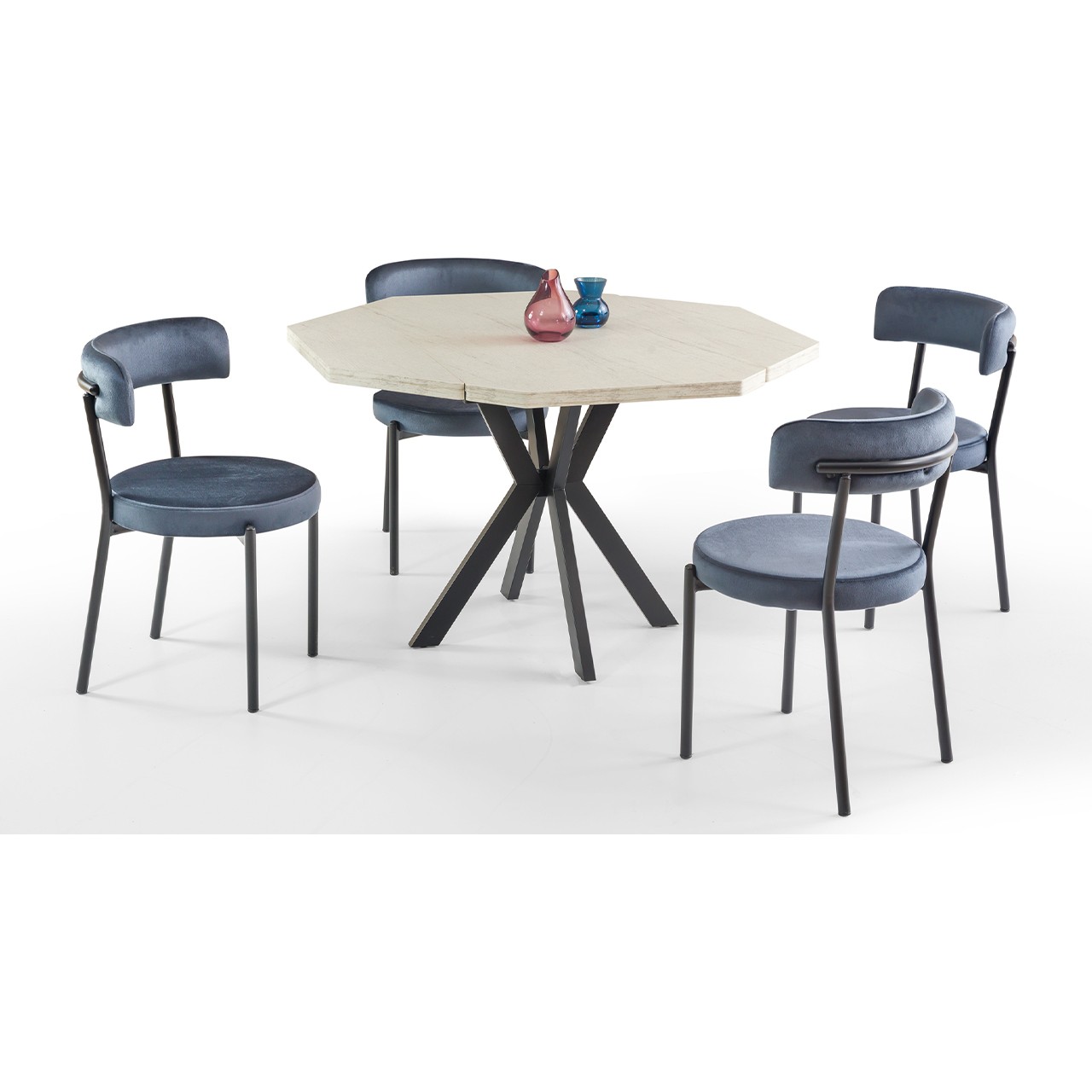 110001009397888.jpg Eymense Yenisey 4 Sandalyeli Açılır Mutfak Masa Takımı - Görsel 1