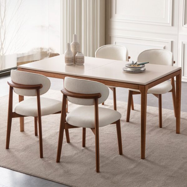 Eymense Nirvana Açılır Yemek Masa Takımı 4 Sandalyeli