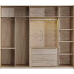 Tual Yatak Odası Bazalı Meşe 5 Kapılı - Görsel 3