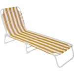 Navex Sarı Çizgili Katlanır Şezlong - Görsel 2