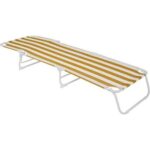 Navex Sarı Çizgili Katlanır Şezlong - Görsel 3