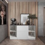 Juba Mutfak 2 Kapaklı-2 Çekmeceli Alt Modül -140 cm - Çok Amaçlı Dolap -Beyaz-Tezgah Dahil - Görsel 3