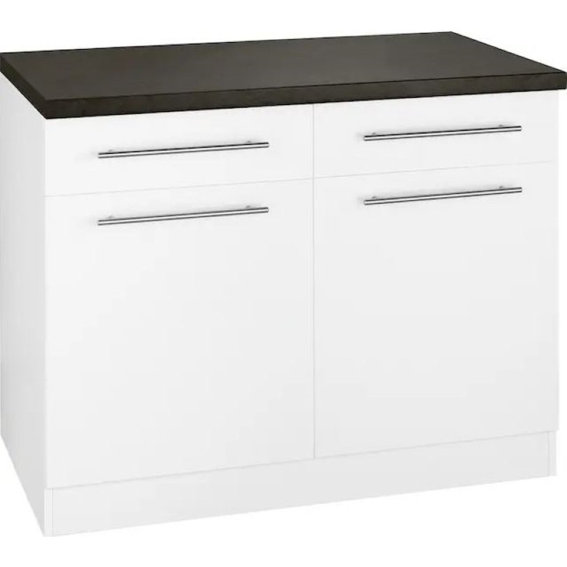 110001015712451.jpg Antrasit Tezgahlı Vera Mutfak 2 Çekmeceli 2 Kapaklı Alt Modül -100 cm - Çok Amaçlı Dolap -Tezgah Dahil - Görsel 1