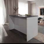 Mambo Mutfak Adası -4 Kapaklı Alt Modül- Çok Amaçlı Dolap  140 cm Tezgah Dahil - Görsel 3