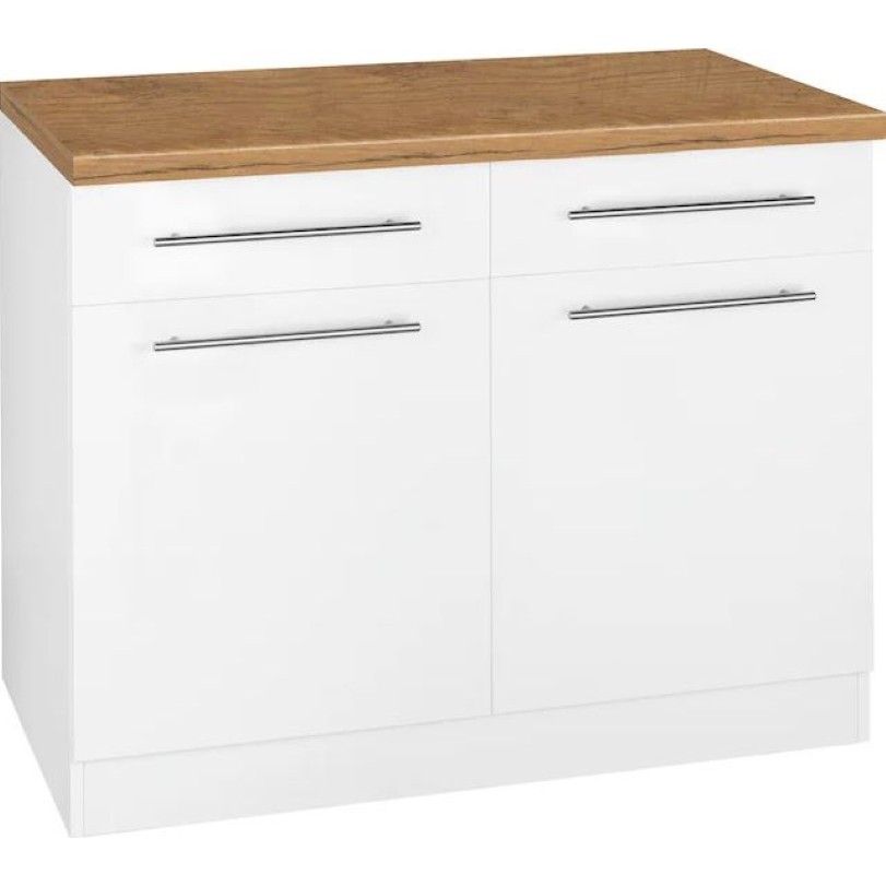 110001015713554.jpg 90CM-VERA Mutfak 2 Çekmeceli 2 Kapaklı Alt Modül -90 cm - Çok Amaçlı Dolap -Tezgah Dahil - Görsel 1