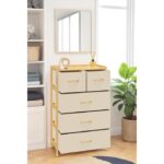 Digithome Bambu 5 Çekmeceli Dolap Organizer Çok Amaçlı Düzenleyici Şifonyer DB-0013 - Görsel 3