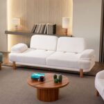 Eymense Belgrad Üçlü Koltuk Beyaz - Görsel 3