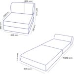 Homedius Magic Tek Kişilik Katlanır Yataklı Koltuk - Antrasit - Görsel 6