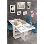 Dekorfim Lagertha Katlanır Taşınabilir Yemek Masası - Görsel 2