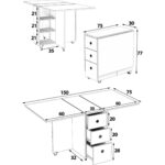 Dekorfim Lagertha Katlanır Taşınabilir Yemek Masası - Görsel 5