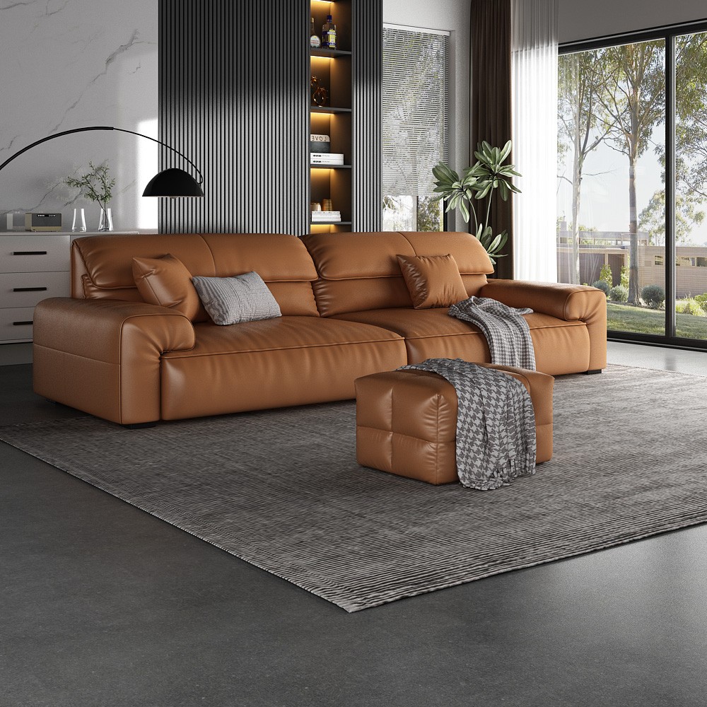 110001028082248.jpg Veluxe Home Eleganze Italyan Deri Modern Koltuk - Görsel 1