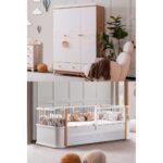 Antalya Çocuk Odası Takımı, Antalya Yavrulu Karyola, Berlin 3 Kapaklı Dolap - Ceviz