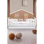 Bello Çocuk Odası Takımı, Bello Yavrulu Karyola, Berlin 3 Kapaklı Dolap, Şifonyer - Ceviz - Görsel 3