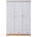 Antalya Çocuk Odası Takımı, Antalya Yavrulu Karyola, Berlin 3 Kapaklı Dolap, Şifonyer - Ceviz - Görsel 6