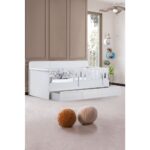 Mira Çocuk Odası Takımı, Mira Yavrulu Karyola, Berlin 3 Kapaklı Dolap, Şifonyer - Beyaz - Görsel 2