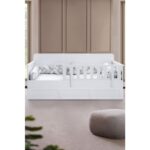 Mira Çocuk Odası Takımı, Mira Yavrulu Karyola, Berlin 3 Kapaklı Dolap, Şifonyer - Beyaz - Görsel 3