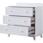 Mira Çocuk Odası Takımı, Mira Yavrulu Karyola, Berlin 3 Kapaklı Dolap, Şifonyer - Beyaz - Görsel 6