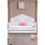 Poli Çocuk Odası Takımı, Poli Yavrulu Karyola, Flower 3 Kapaklı Dolap - Pembe - Görsel 3