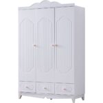 Poli Çocuk Odası Takımı, Poli Yavrulu Karyola, Flower 3 Kapaklı Dolap - Pembe - Görsel 4