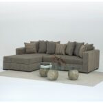 Velura Home & Living Yumi Yataklı Köşe Takımı & Puflu Köşe Koltuk Takımı - Antrasit Şönil Kumaş (Sağ Köşe)