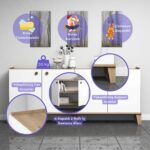 Bimossa Sümer Konsol Modern Görünüm Sepet Beyaz - Görsel 2