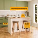 Bimossa Monet L4010 Mutfak Adası Beyaz-Sepet - Görsel 4