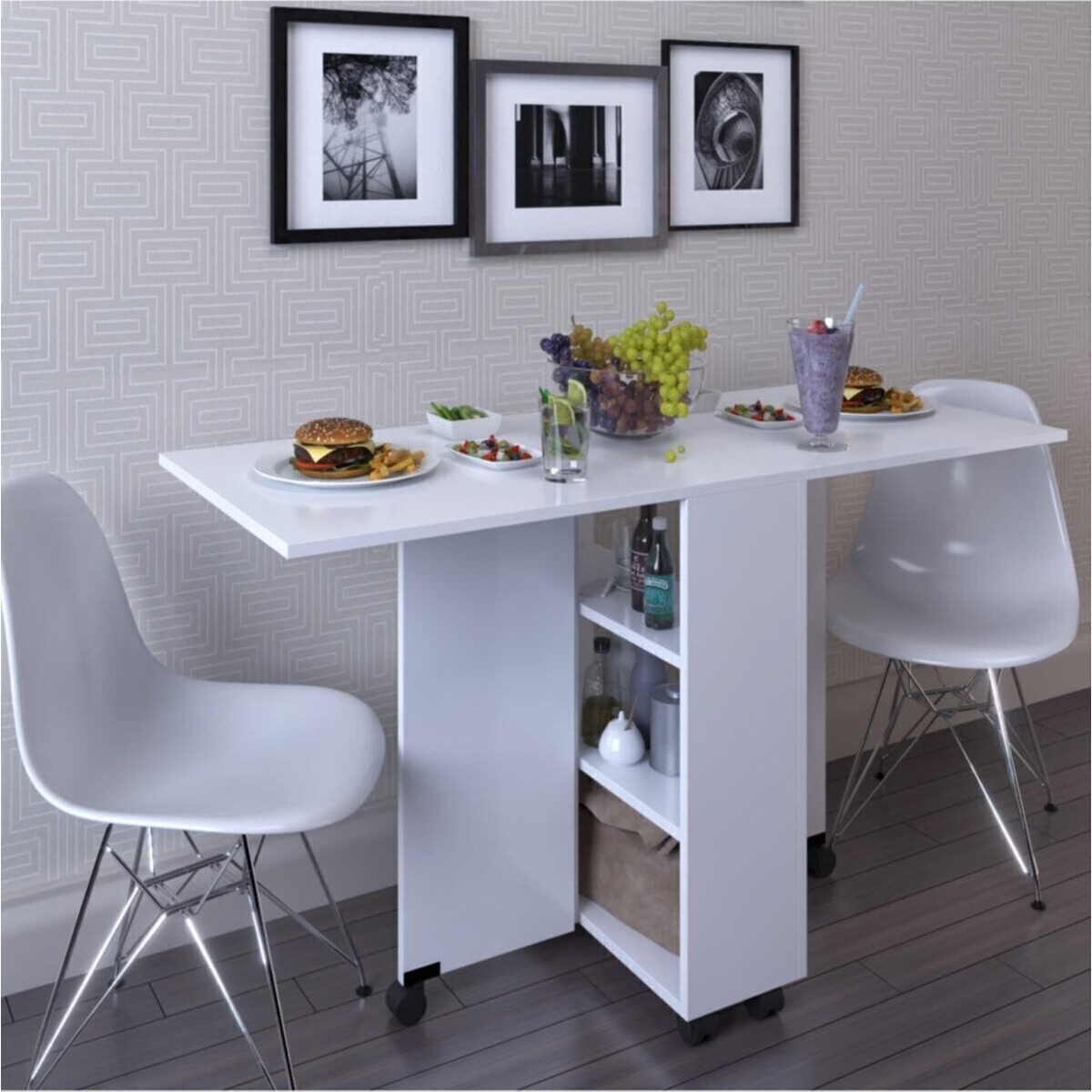 110001035540601.jpg Dekorfim Ultra Flamingo Pratik Katlanır Portatif Masa - Görsel 1