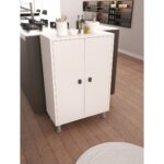 Melo 4 Gözlü 2 Kapaklı Çok Amaçlı Dolap Ayakkabılık Kiler Dolabı Beyaz