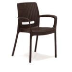 Mobetto Rattan Kahve Kollu 4 Sandalye Masa Takımı – Bahçe&balkon&teras - Görsel 2