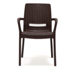 Mobetto Rattan Kahve Kollu 4 Sandalye Masa Takımı – Bahçe&balkon&teras - Görsel 3