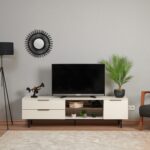 Just Home Royal Tv Ünitesi - Krem / Barok Ceviz - Görsel 2