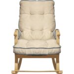 Just Home Relax Sallanan Sandalye & Dinlenme Koltuğu - Gri / Krem - Görsel 7