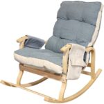 Just Home Relax Sallanan Sandalye & Dinlenme Koltuğu - Gri / Krem - Görsel 8