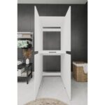 One Art Home Lucca Kapaklı Çekmeceli Çamaşır ve Kurutma Makinesi Dolabı - Görsel 3