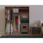 Metalia Gm 644 Sline 3 Kapılı Sürgülü Askılıklı Raflı Atlantik Çam Gardırop - Görsel 2