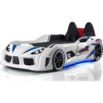 Setay Formula Çocuk Odası  Dolap Şifonyer Audi Koltuklu  Full Ledli Beyaz Arabalı Yatak - Görsel 5