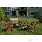 Modermo Ahşap Katlanır Masa (109) + 4 Adet Ahşap Katlanır Koltuk (104) - Görsel 5