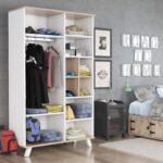 Aeka -1065 Atlas 4 Kapaklı Gardırop - Meşe Beyaz - Görsel 2