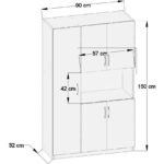 Aeka -3030 Dyg 5 Kapaklı Çok Amaçlı Dolap - Görsel 3