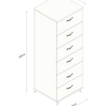 Aeka -3038 Belinda 6 Çekmeceli Şifonyer - Görsel 2