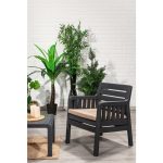 Mobetto ModaLife Lara 2+1+1+S Bahçe Takımı  Balkon - Bahçe - Teras  Mobilyası / Antrasit - Görsel 3