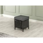 Btk Concept Datça Rattan Bahçe Mobilyası 3+1+1 Antrasit/masalı - Görsel 5