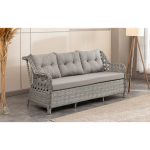 Btk Concept Datça Rattan Bahçe Mobilyası 3+1+1 Açık Gri/masalı - Görsel 2