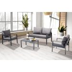 Erinöz Siena Alüminyum Oturma Grubu Balkon Bahçe Mobilyası